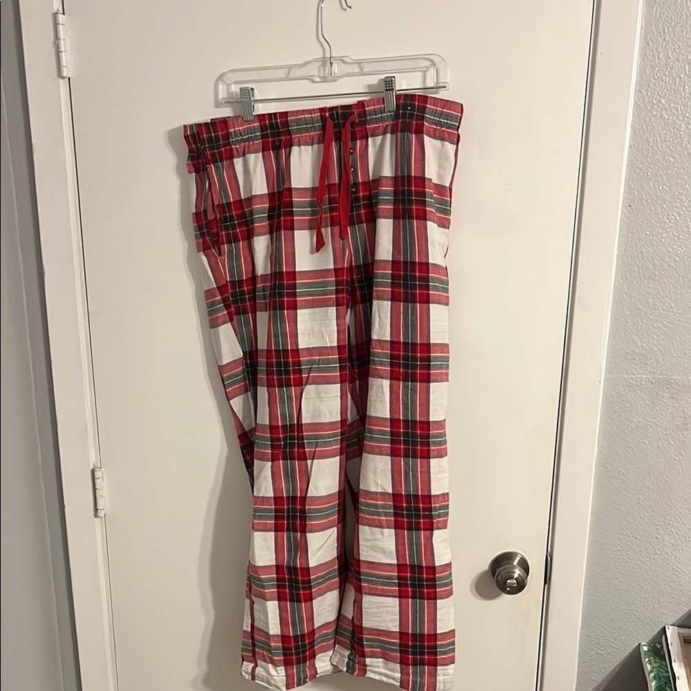 Plaid Kids Pajamas - Red and White